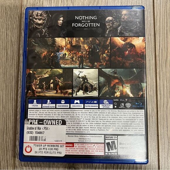 PS4 SHADOW of War Game - Picture 3 of 3